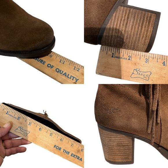 Bos. & Co. Houston Dark Tan Brown Suede Waterproof Knee High Boot - Picture 12 of 13